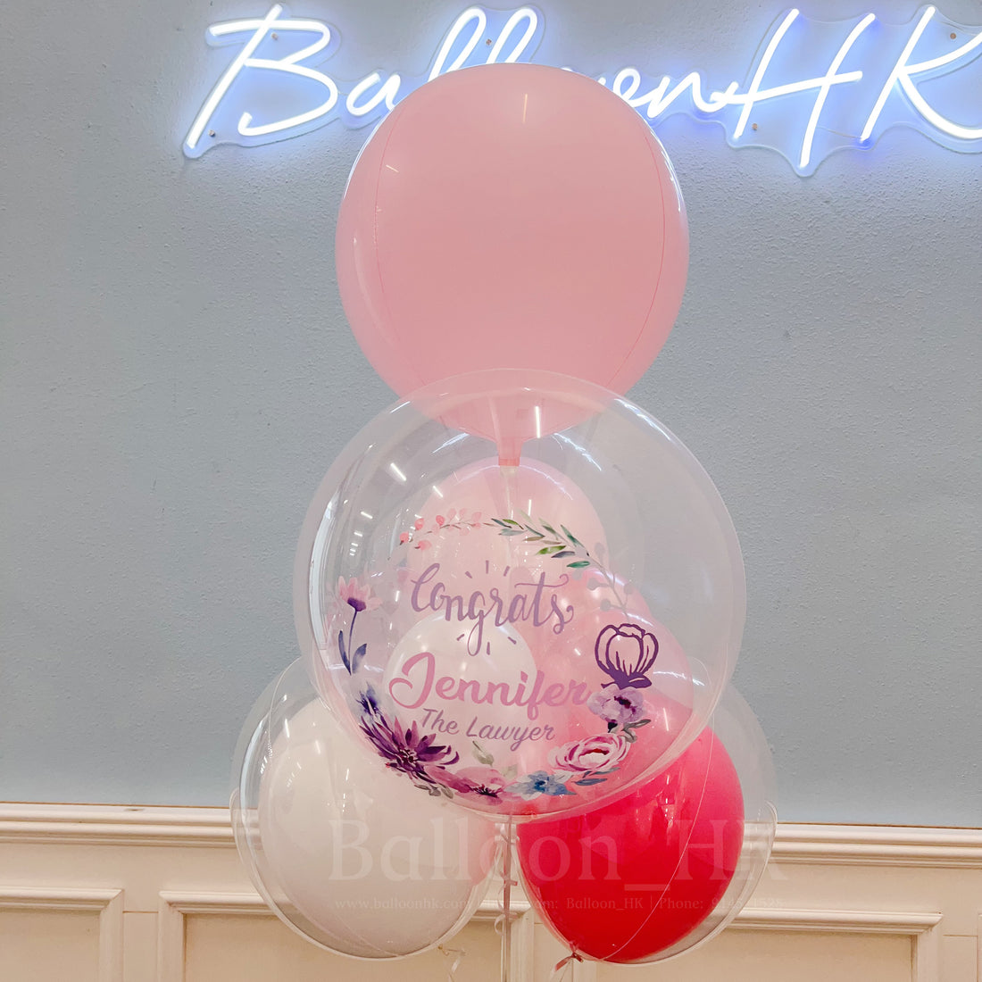 律師畢業氣球｜Message氣球｜水晶波中波｜BALLOON HK 氣球專門店