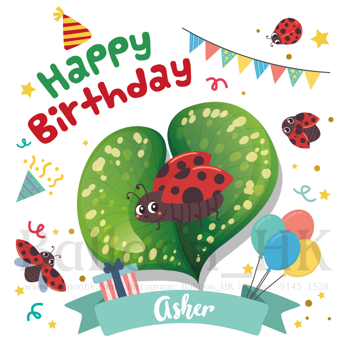 Animal-Template 4-Lady bug Asher