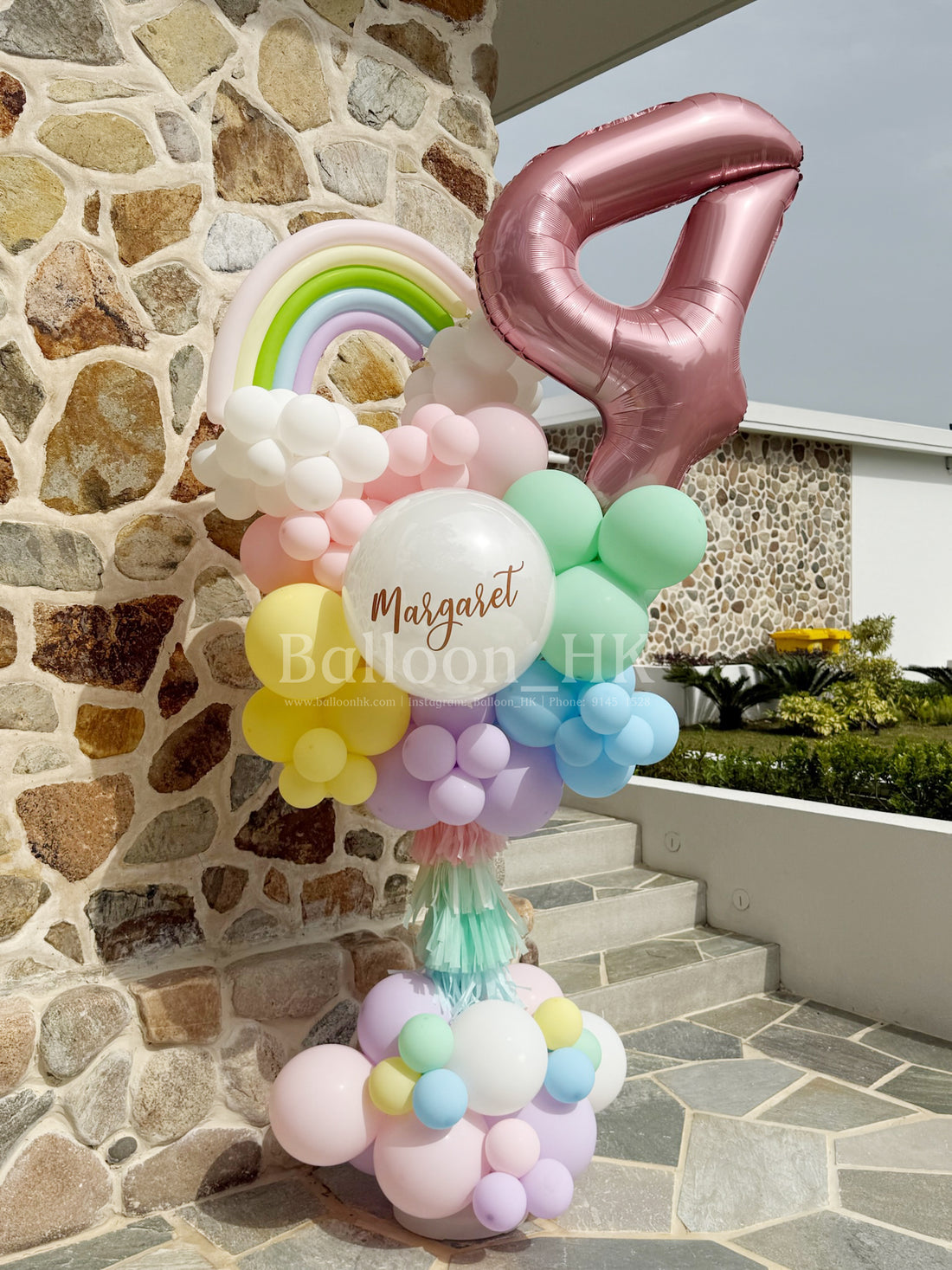 BC019-彩虹氣球柱