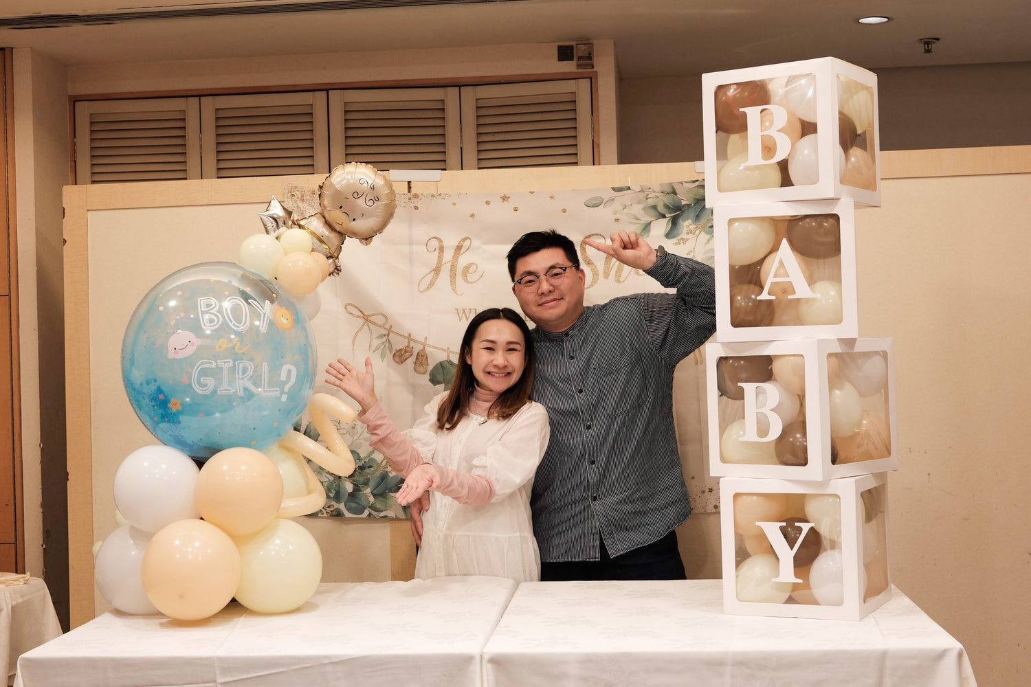 水晶 Baby Gender Reveal Package 1 - 啡色款