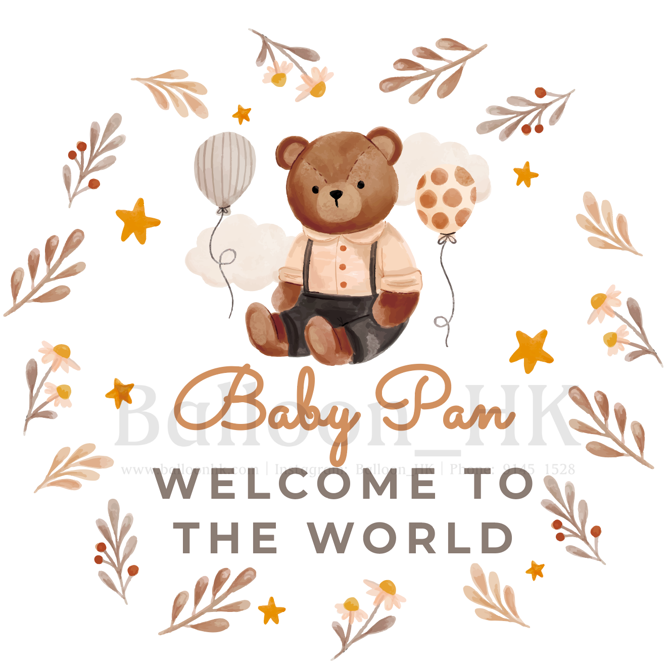 彩印 Template - Baby Shower 款