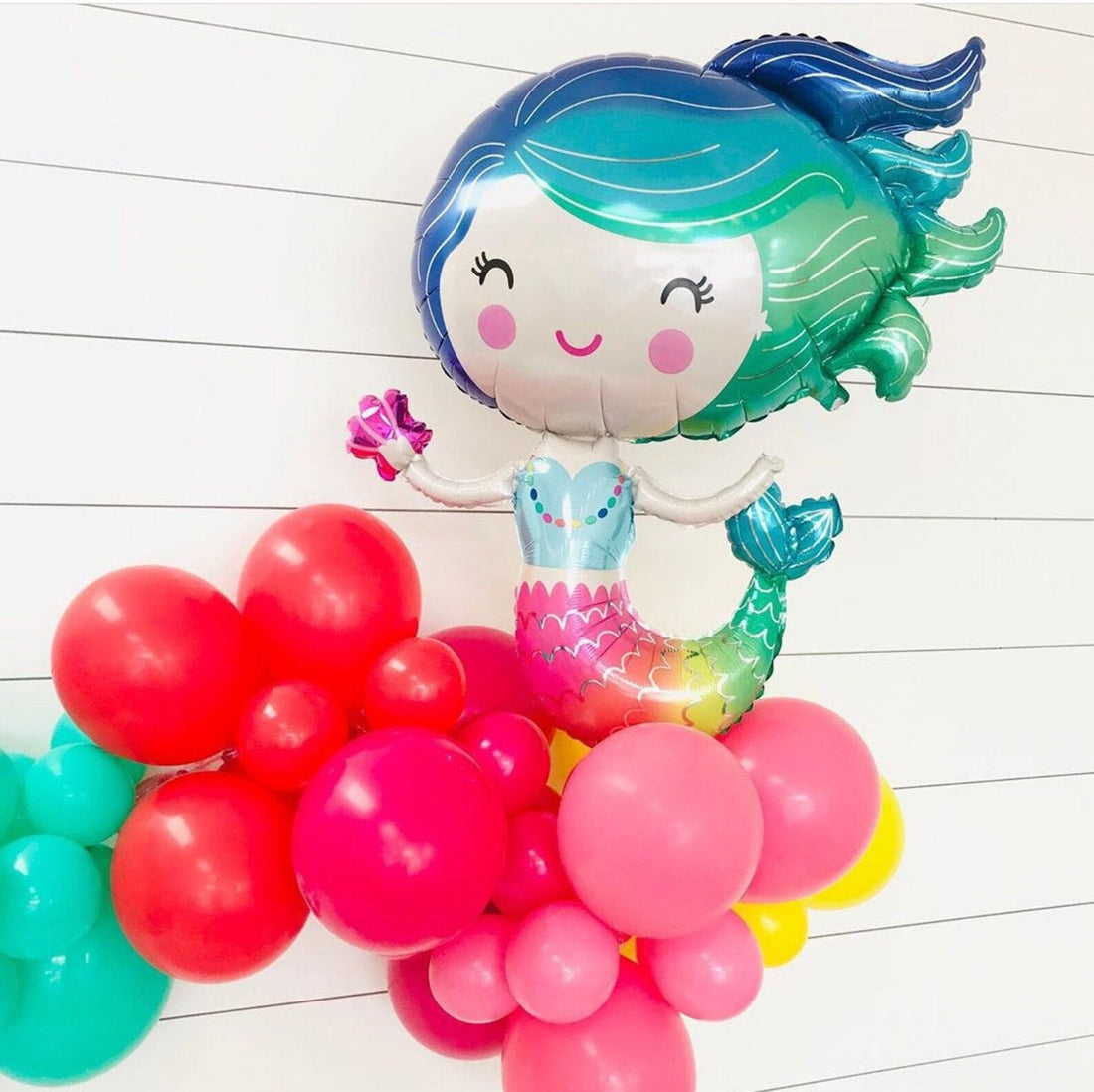 美人魚|氫氣球|氦氣球|錫紙氣球| BalloonHK