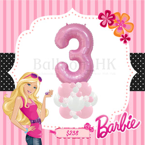 Barbie 氣球底座 1 (3天預訂)