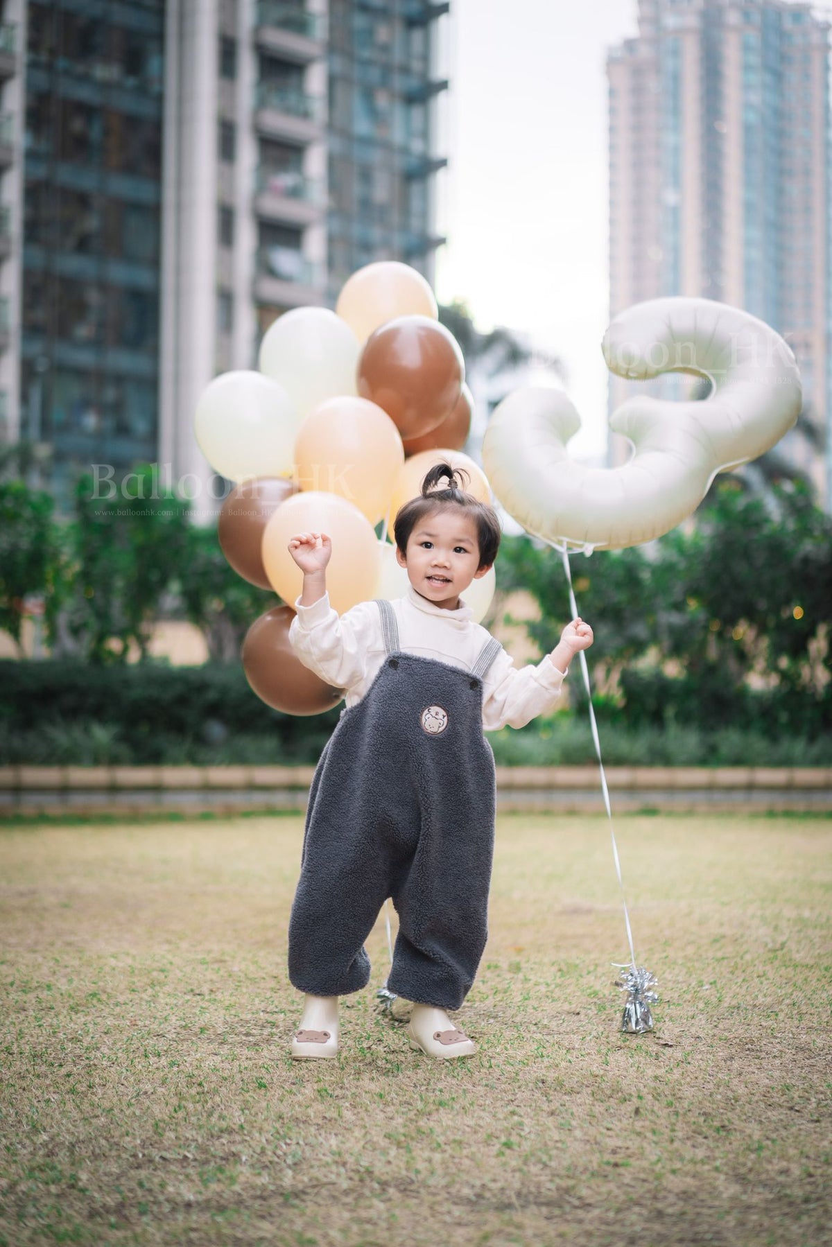 簡約大地色生日氣球套裝｜生日氣球 ｜生日氣球set ｜ Birthday balloon | BalloonHK