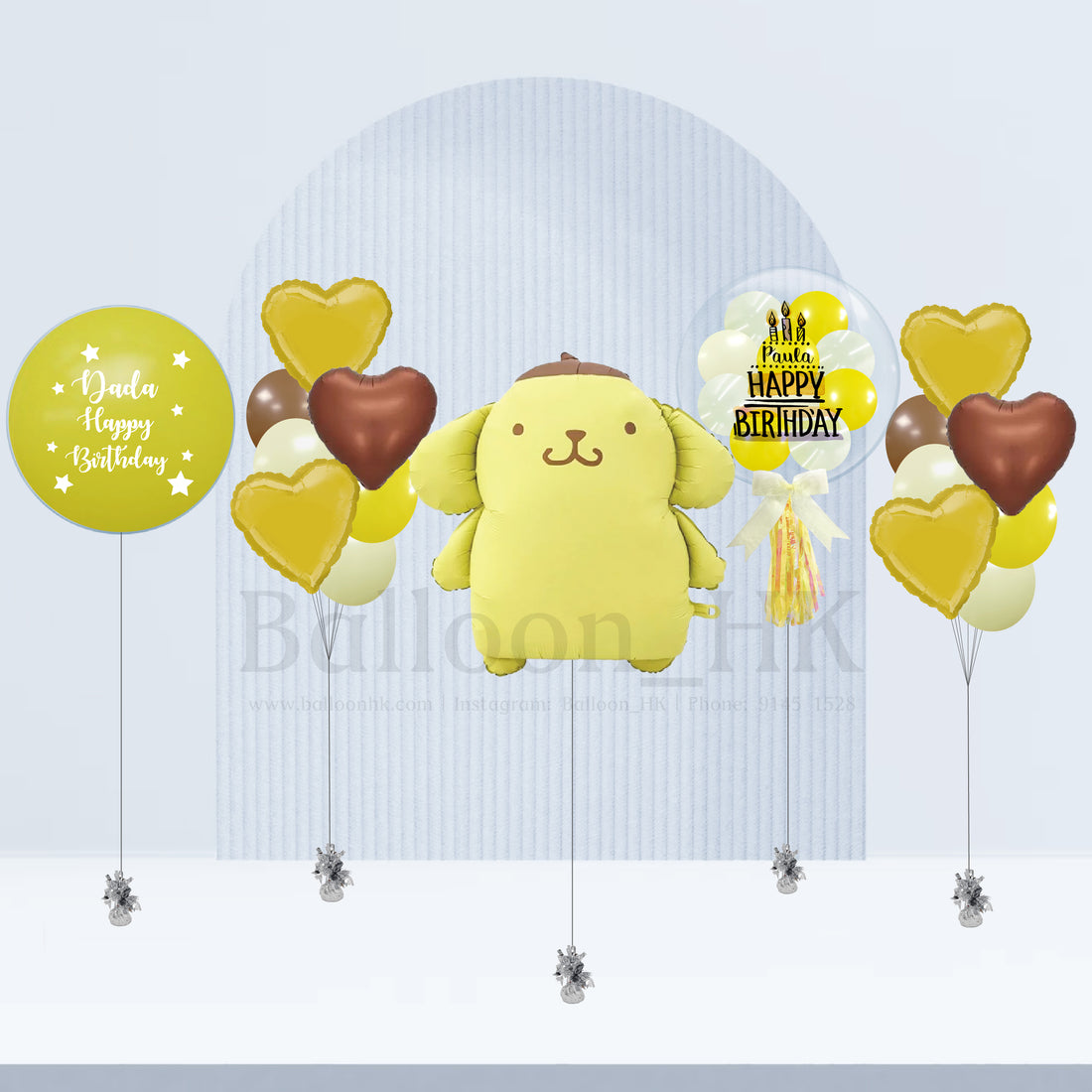 布甸狗氣球｜兒童生日氣球｜卡通氣球｜Balloon HK