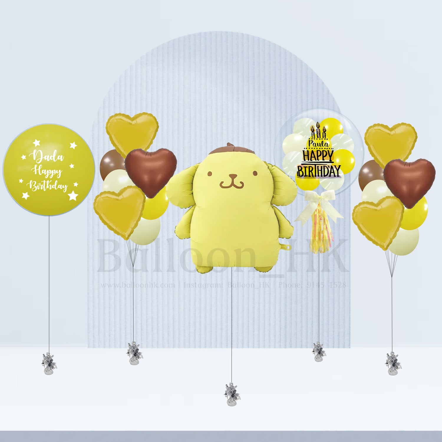布甸狗氣球｜兒童生日氣球｜卡通氣球｜Balloon HK