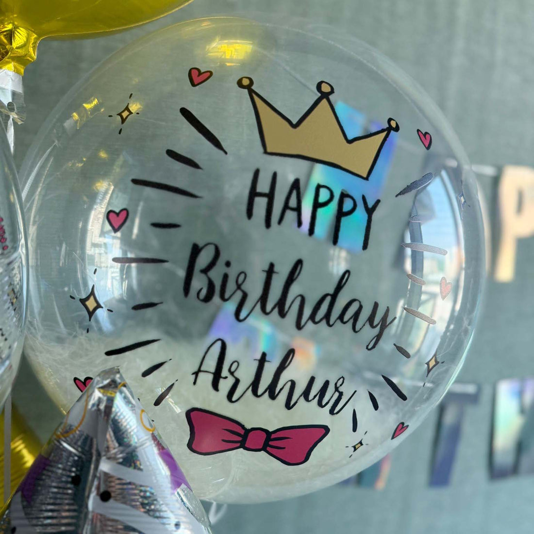 透明羽毛氣球｜Message氣球｜生日氣球｜BALLOON HK 氣球專門店
