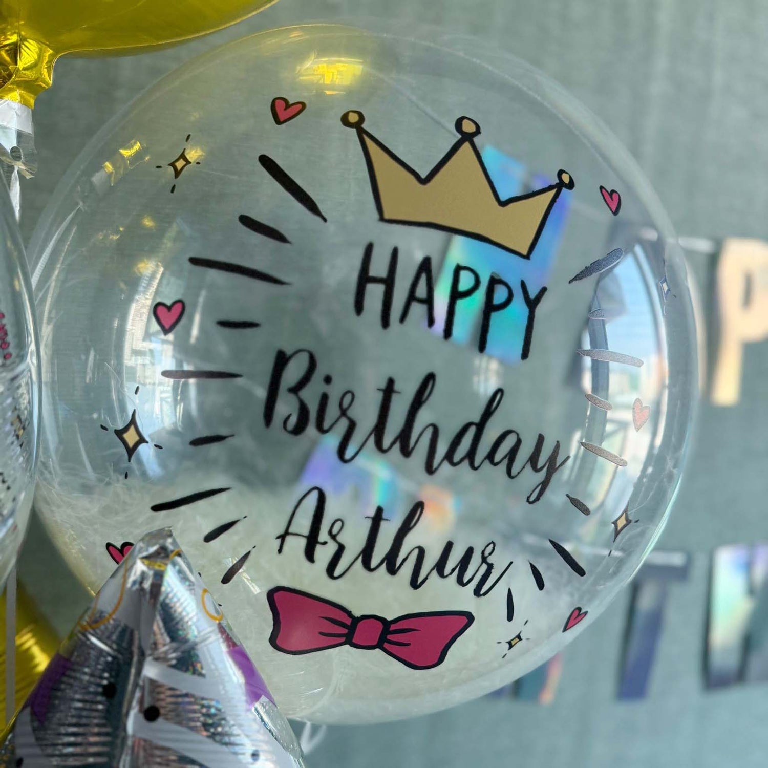 透明羽毛氣球｜Message氣球｜生日氣球｜BALLOON HK 氣球專門店