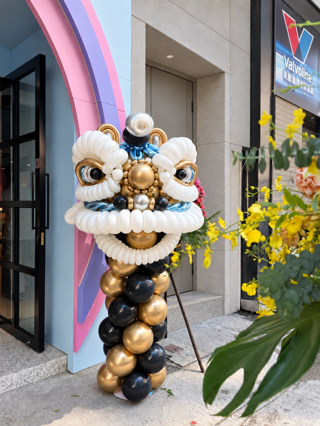 香港醒獅氣球「獅展宏圖」開張・開幕佈置