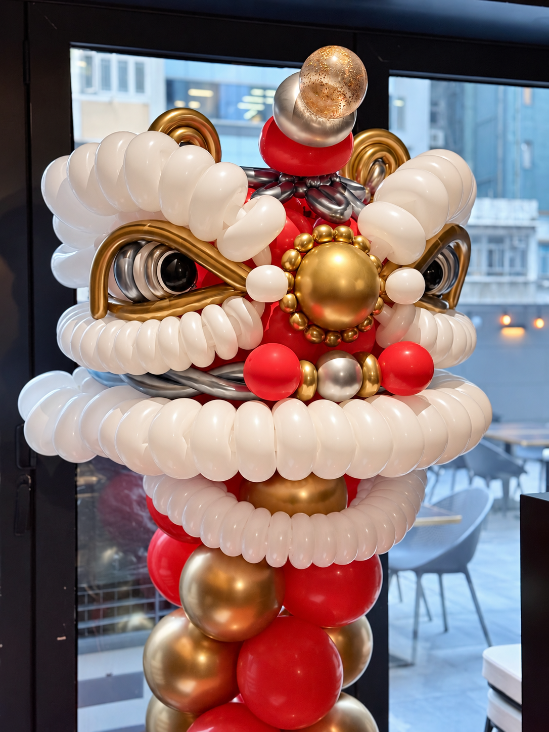 香港醒獅氣球「獅展宏圖」開張・開幕佈置