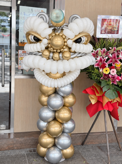 香港醒獅氣球「獅展宏圖」開張・開幕佈置