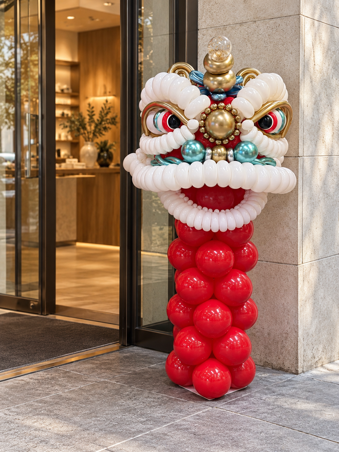 香港醒獅氣球「獅展宏圖」開張・開幕佈置