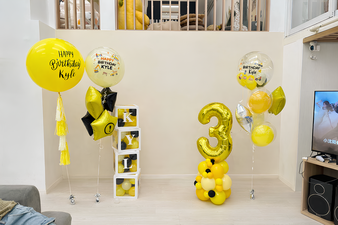 工程車氣球 | 兒童派對 |  BALLOONHK 氣球專門店