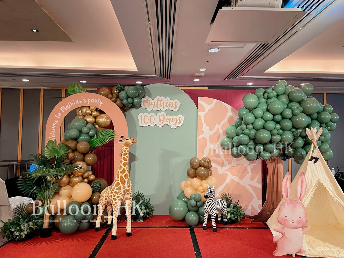 動物主題氣球花環Balloon garland | 氣球花環｜氣球鏈
 