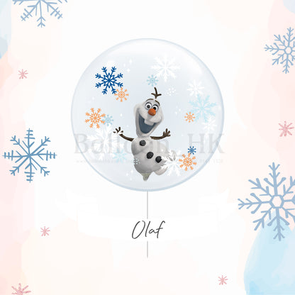 24&quot; 彩印水晶氣球 - Olaf with snowflake