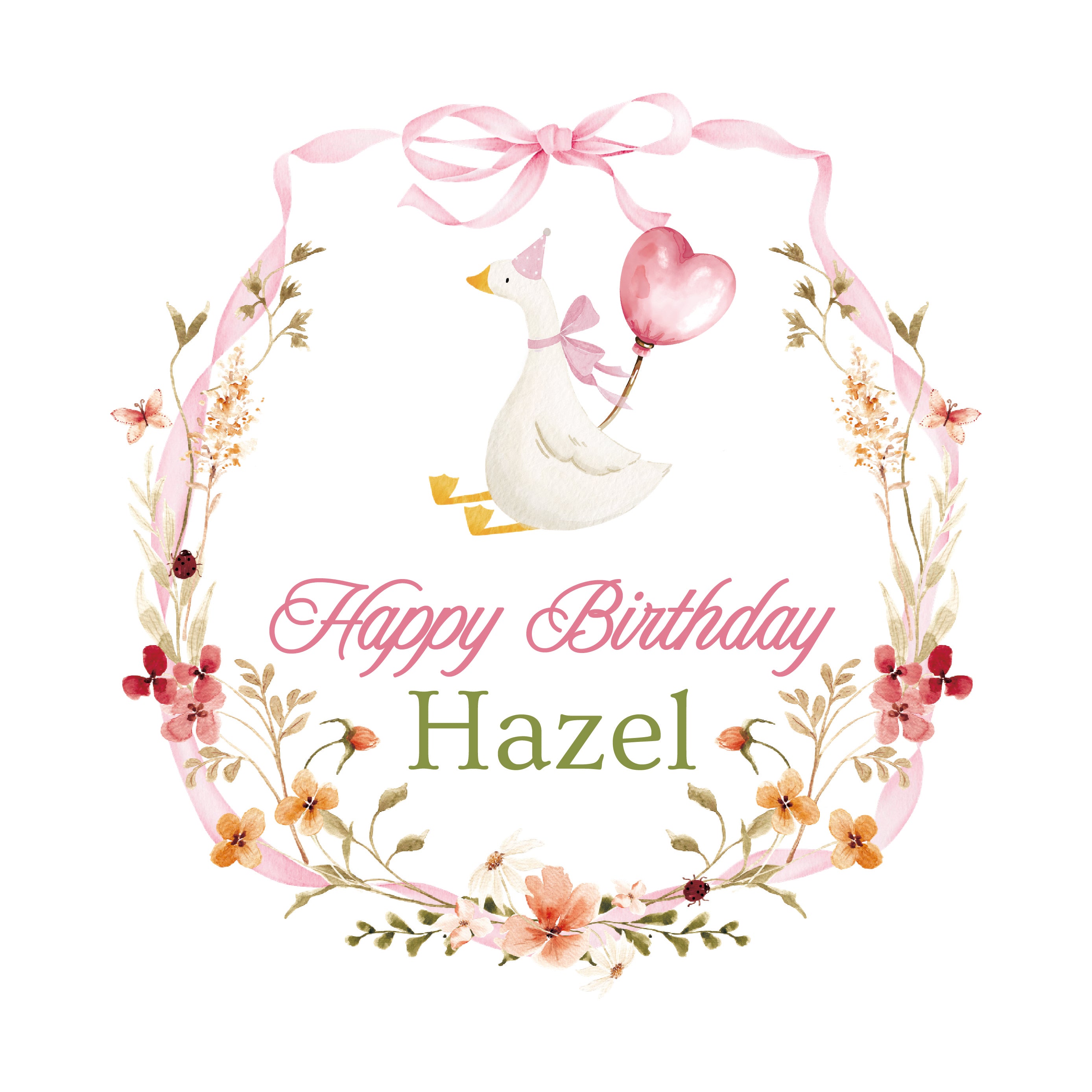 Goose-Template-02-Pink-Bow-Flower-Frame-Hazel