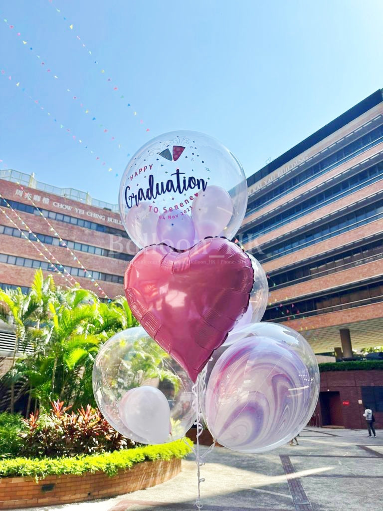 畢業氣球｜Message氣球｜水晶波中波｜BALLOON HK 氣球專門店