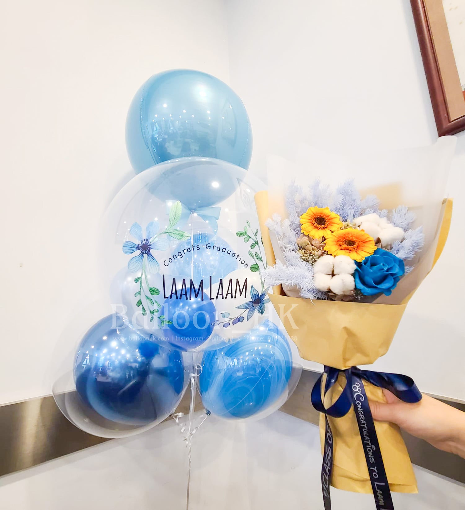 畢業氣球｜Message氣球｜水晶波中波｜BALLOONHK 氣球專門店