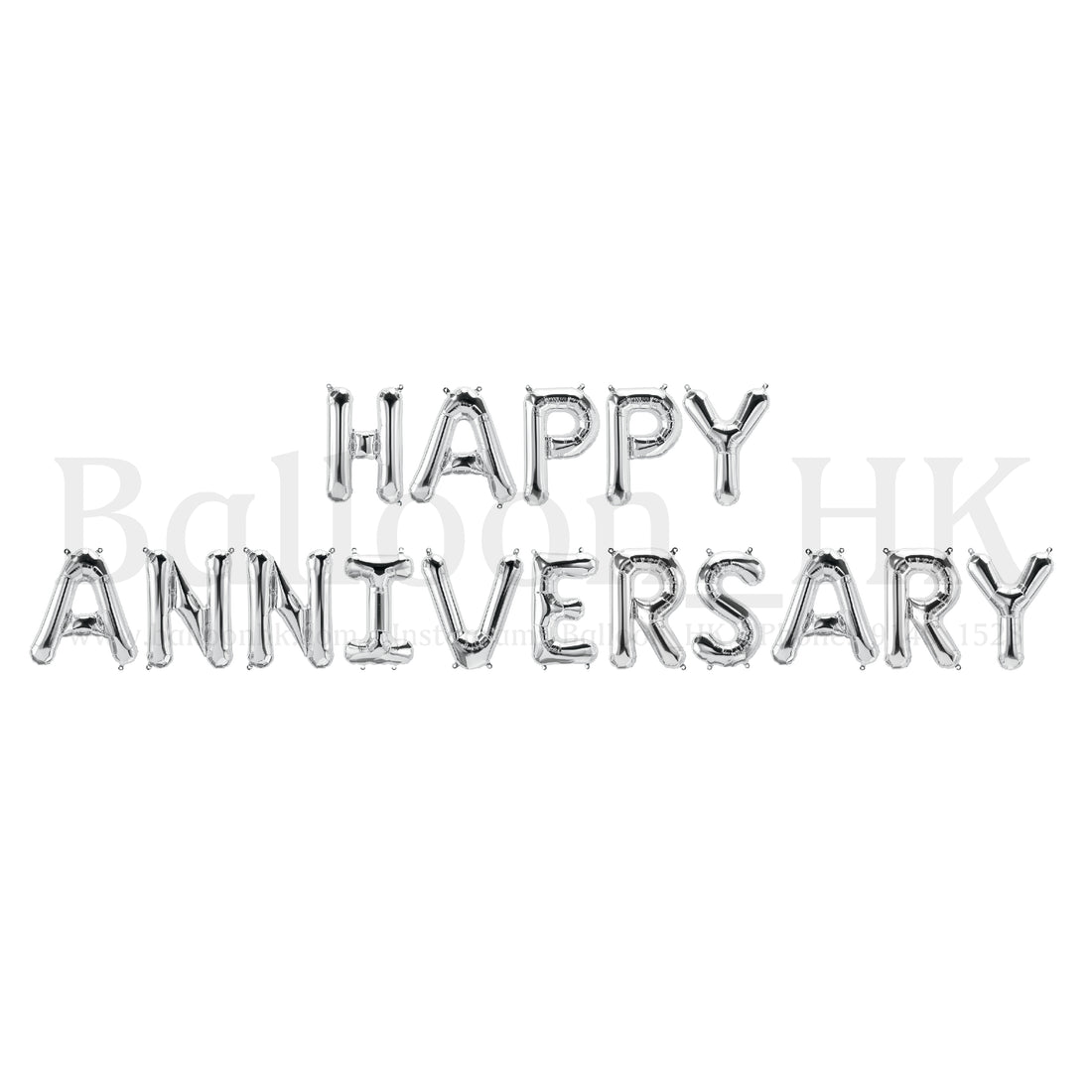 14” 英文字母氣球 - HAPPY ANNIVERSARY