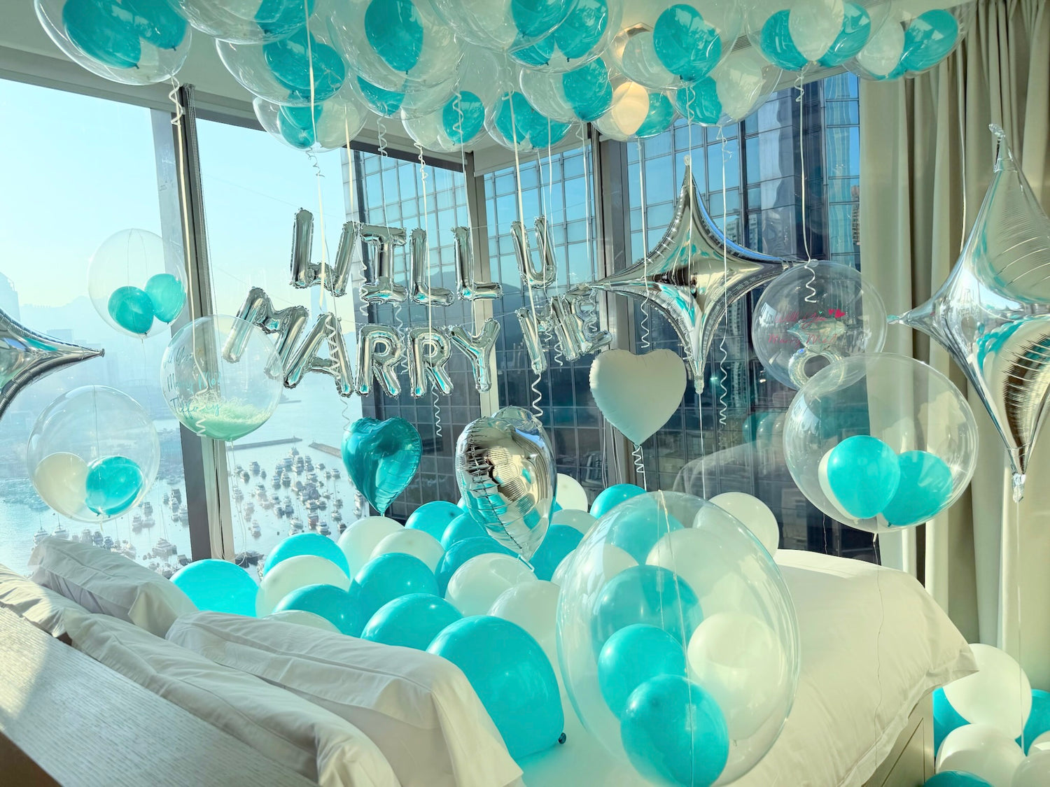 求婚氣球佈置套裝 10 - Tiffany 組合