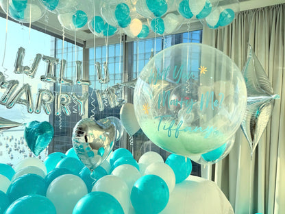求婚氣球佈置套裝 10 - Tiffany 組合