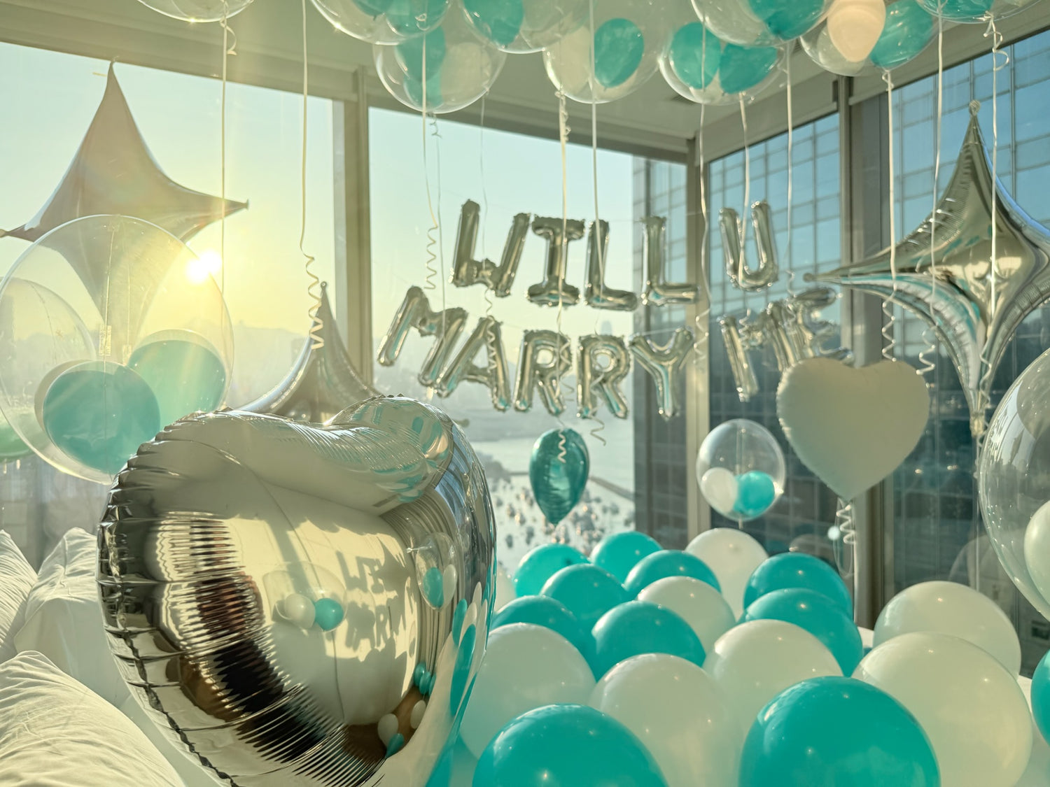 求婚氣球佈置套裝 10 - Tiffany 組合