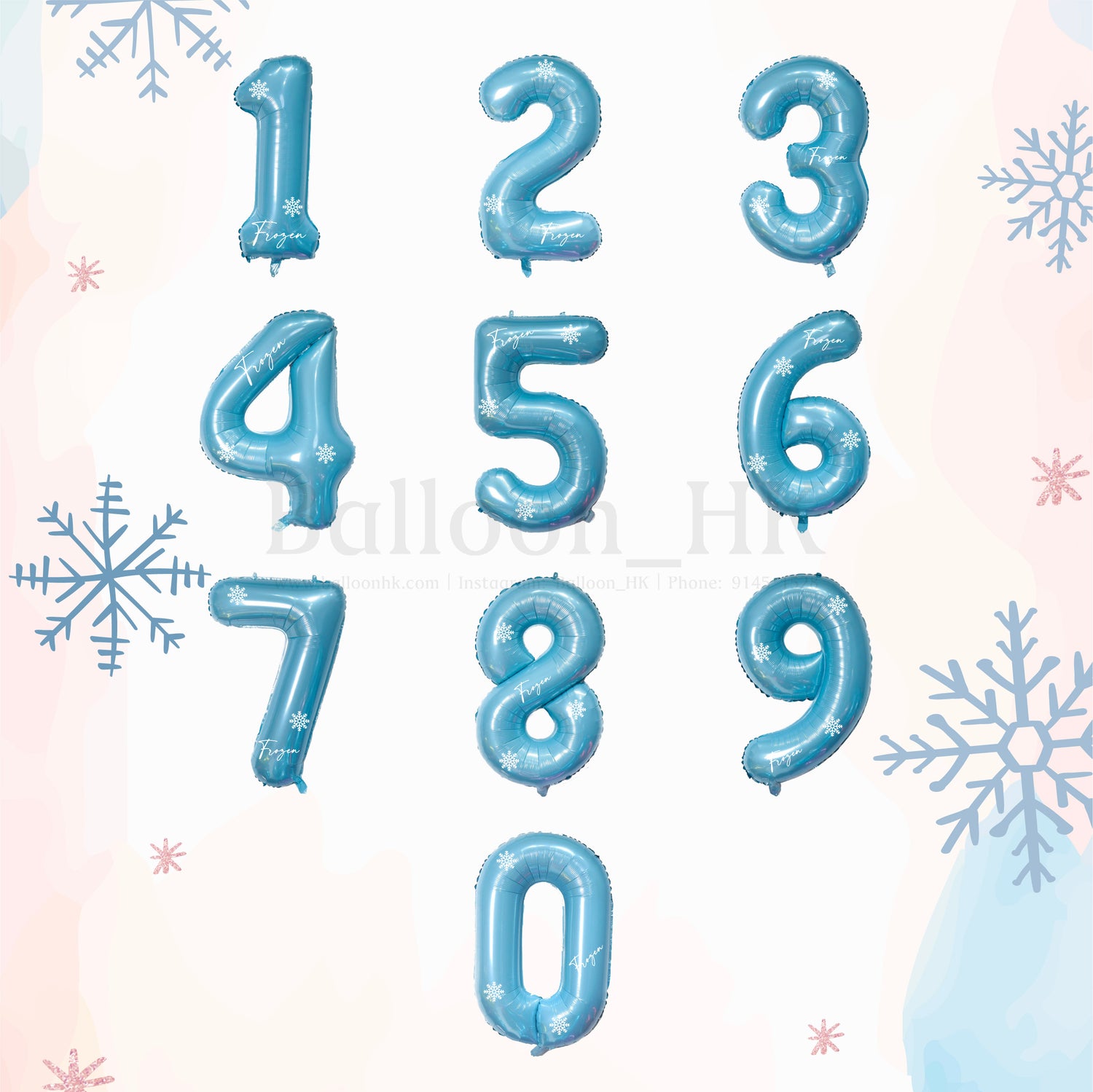 40&quot; 數字 + 雪花 Pattern