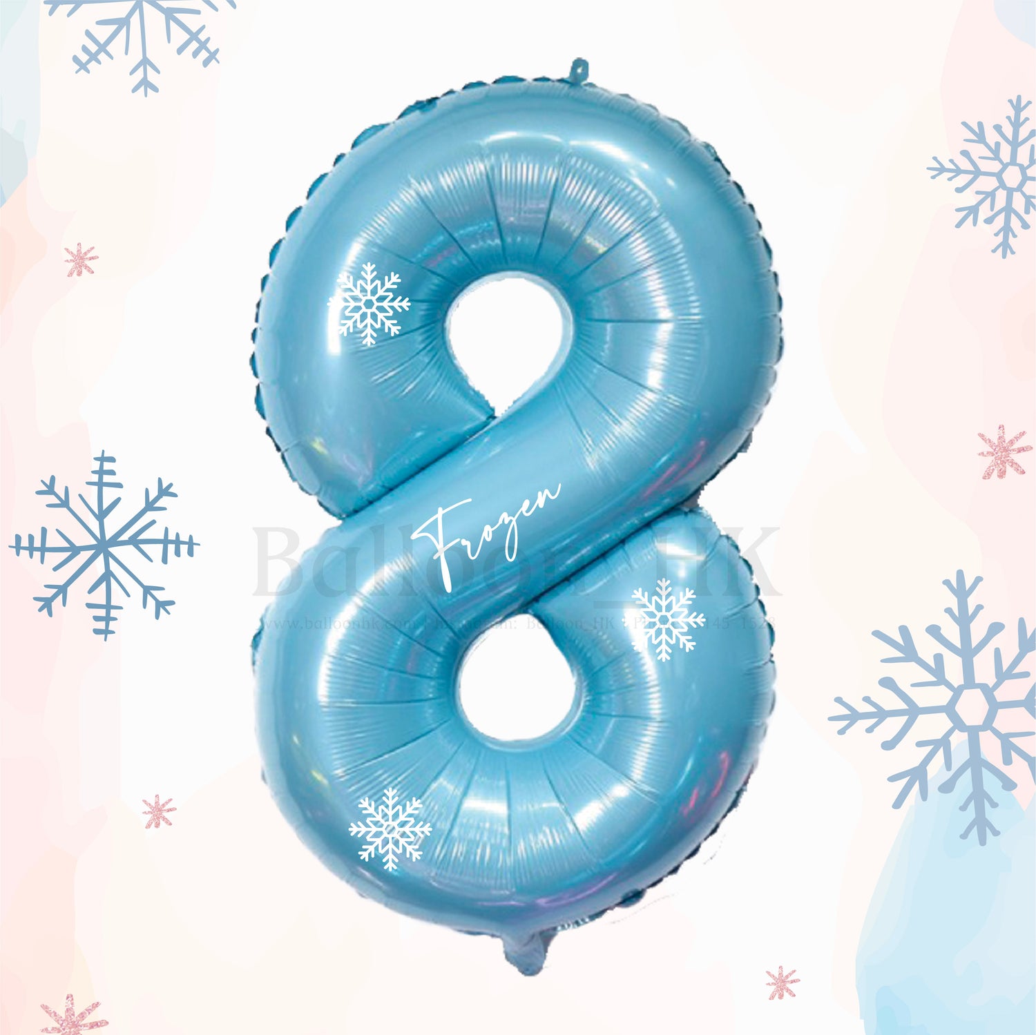 40&quot; 數字 + 雪花 Pattern