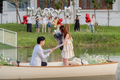 【戶外求婚】紅心鋁膜空飄氣球｜MARRY ME 銀色大字母