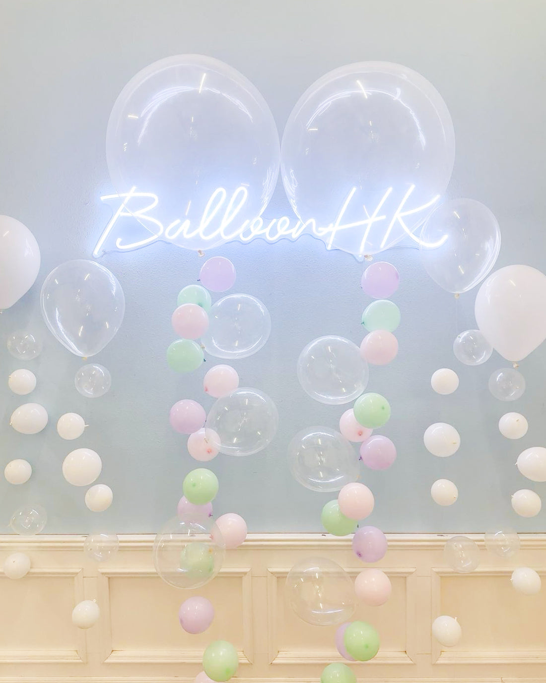 水珠氣球 | 氣球串 | 美人魚主題 | Mermaid | BALLOONHK 氣球專門店