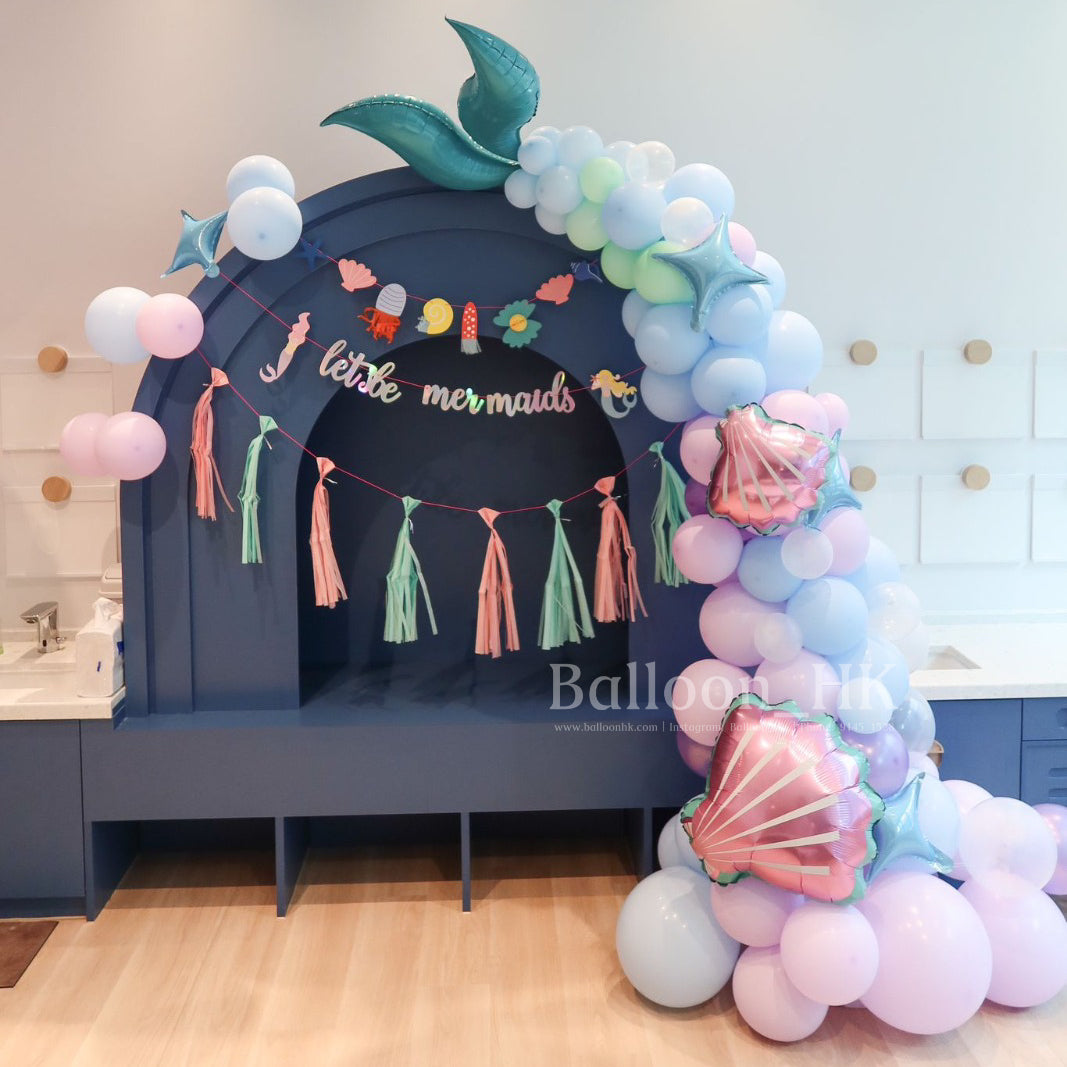 美人魚氣球花環