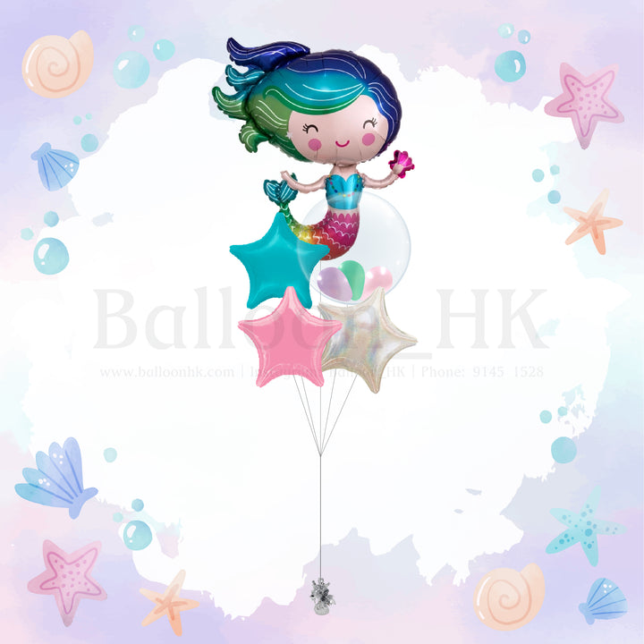 Colorful Mermaid 氣球束 2