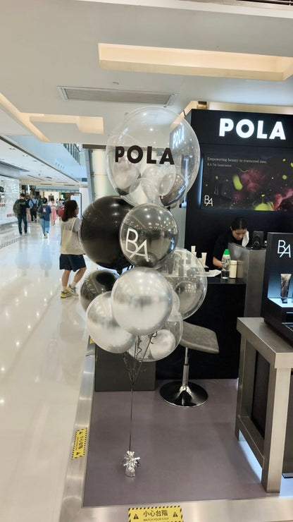 POLA｜高端質感｜商業品牌客製化｜日本高品質水晶氣球束