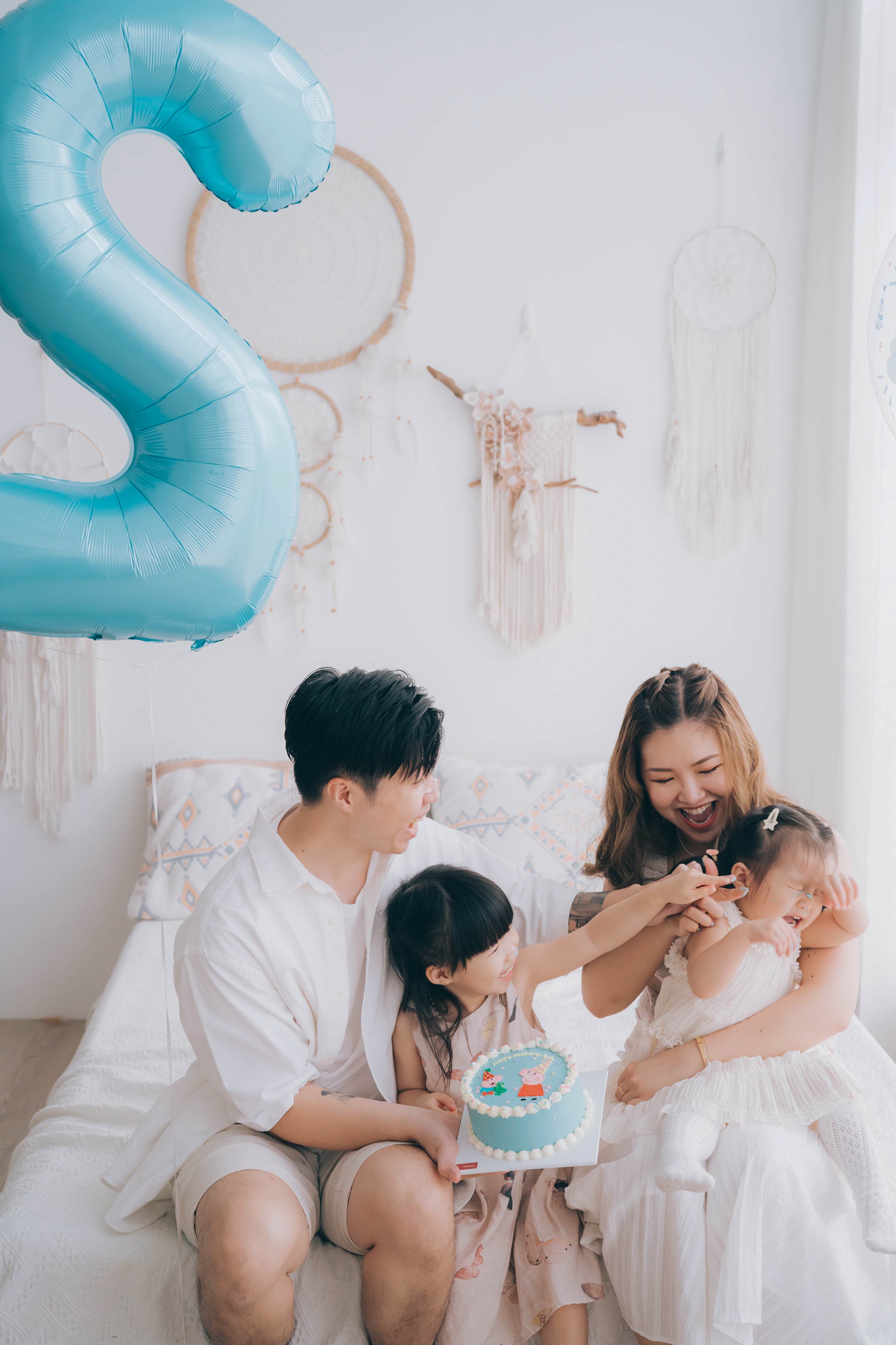 40" 糖果藍色數字