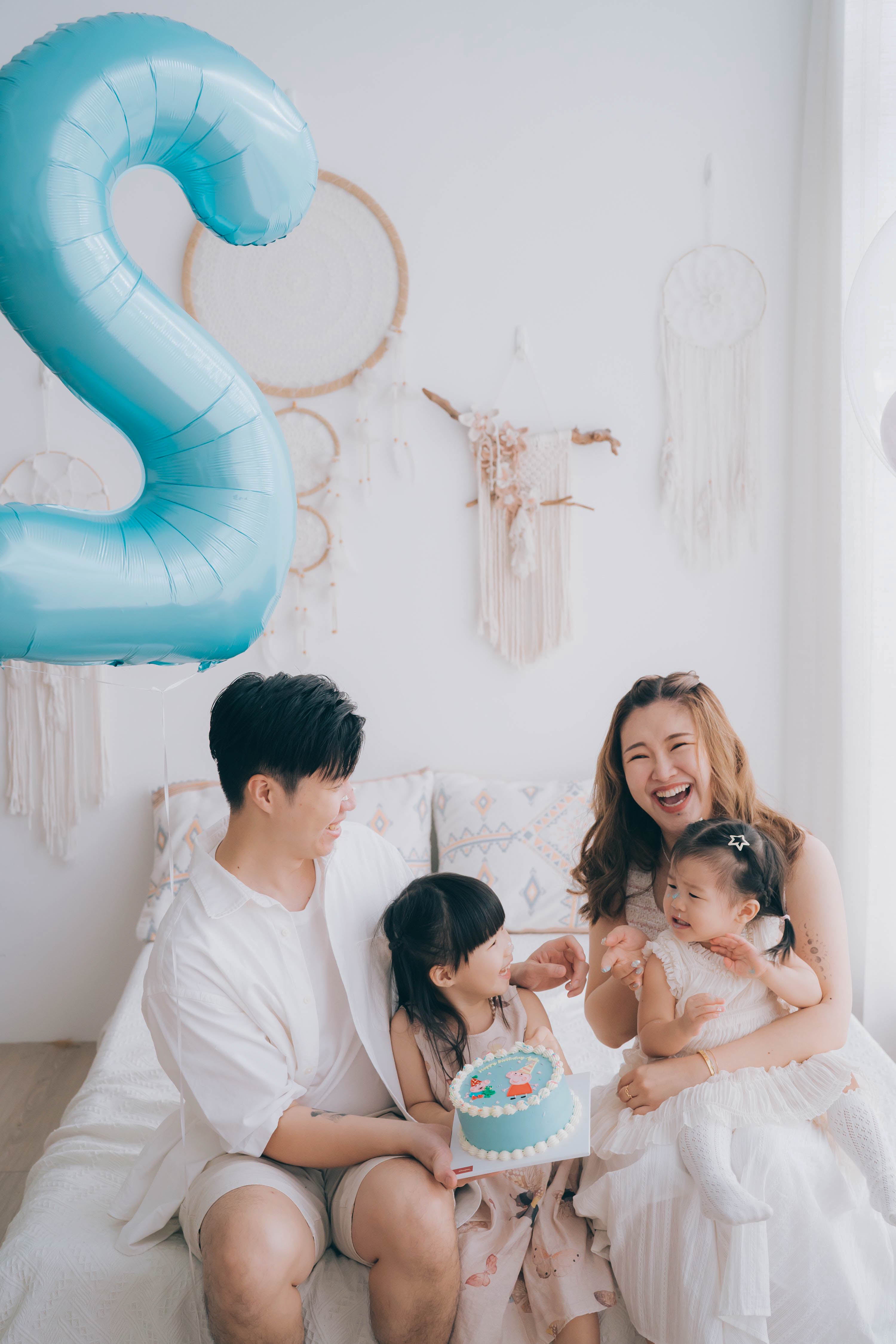 40" 糖果藍色數字