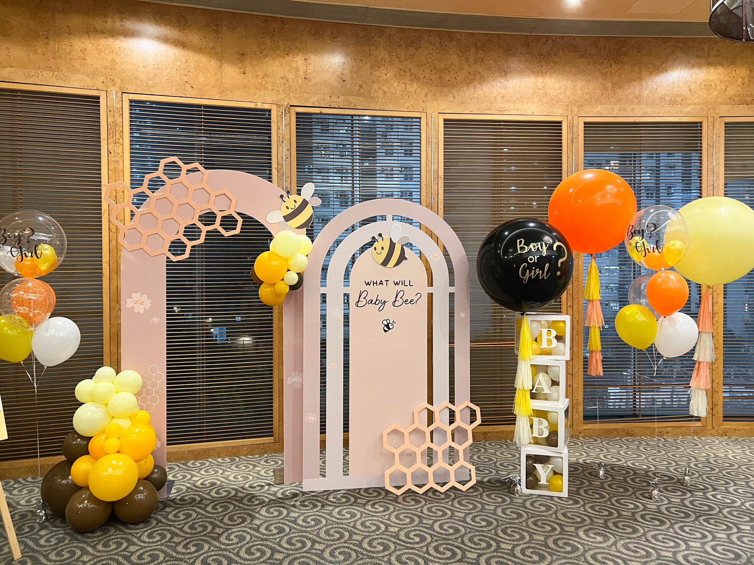 Baby Gender Reveal - 蜜蜂主題套裝2
