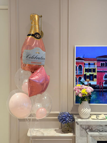 Balloon HK | 酒樽氣球 | 粉紅氣球束