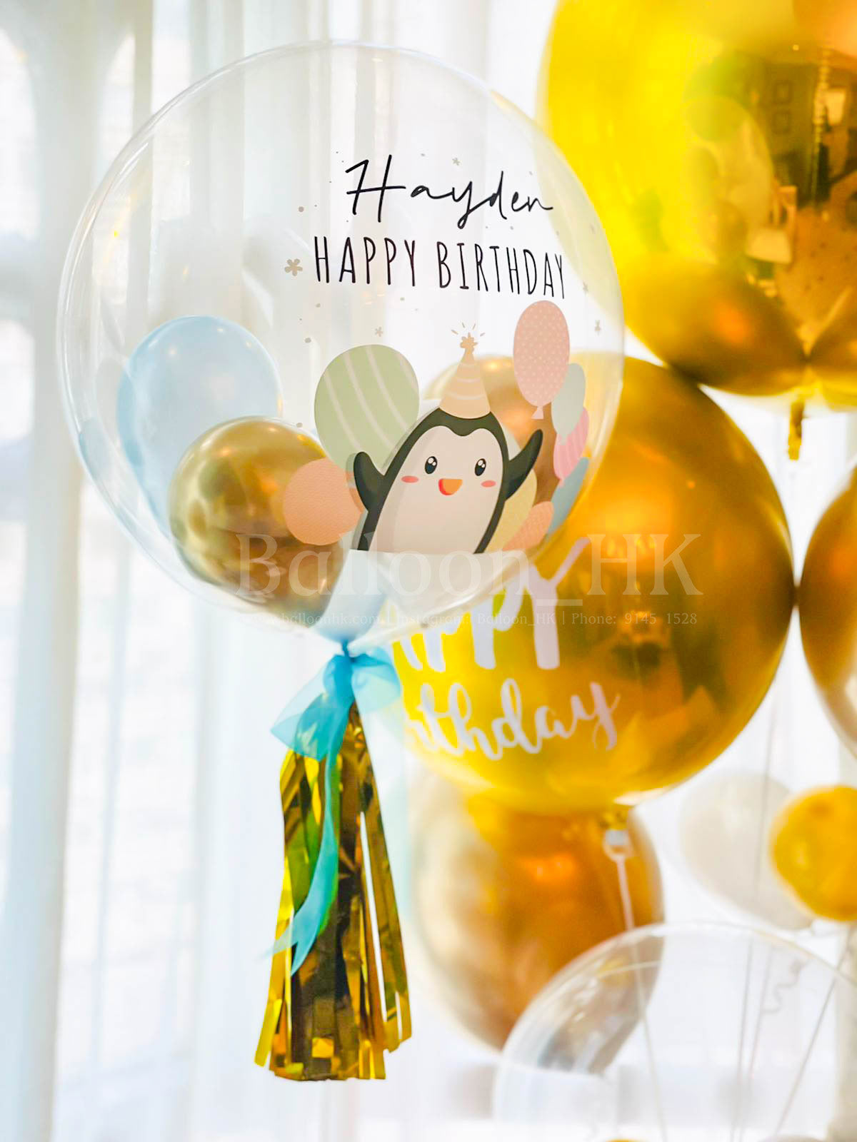 彩印 HBD Penguin+裝飾