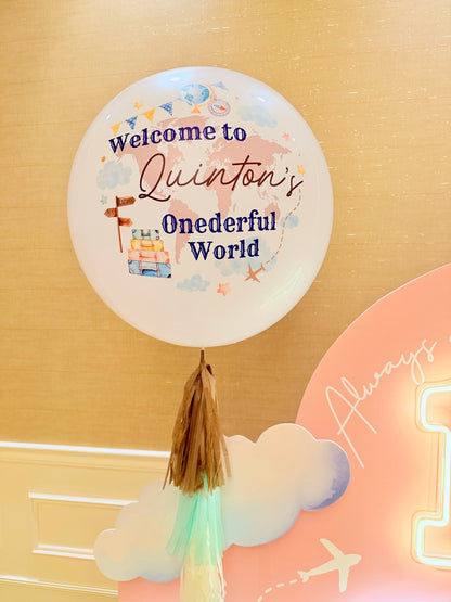 1歲生日｜生日氣球｜男仔生日佈置｜BALLOONHK 氣球專門店