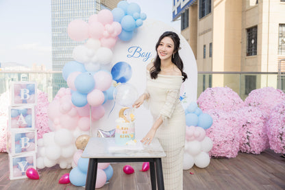 Regina｜Baby Gender Reveal｜爆破氣球及佈置