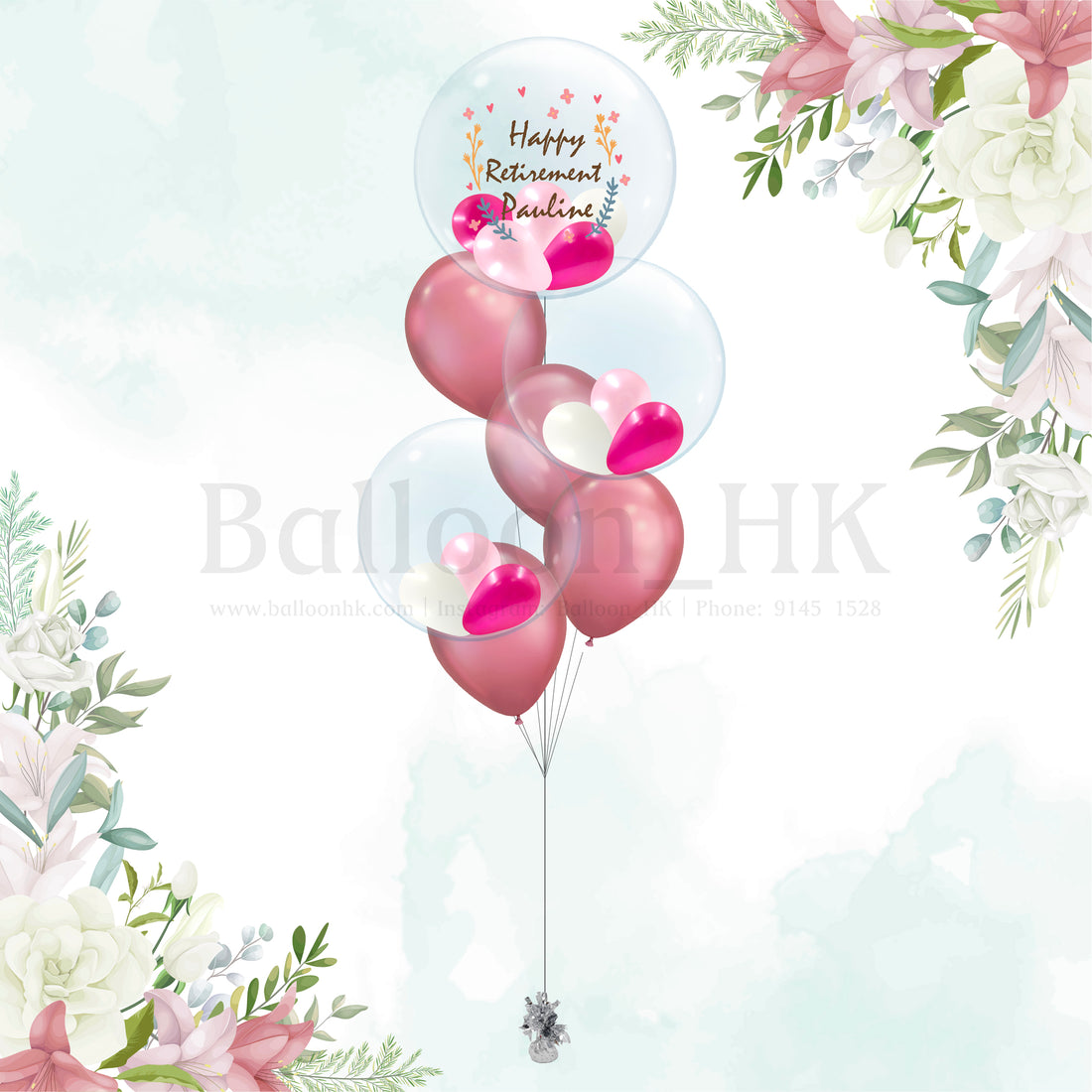 退休氣球｜退休禮物｜退休慶祝｜BALLOONHK 氣球專門店