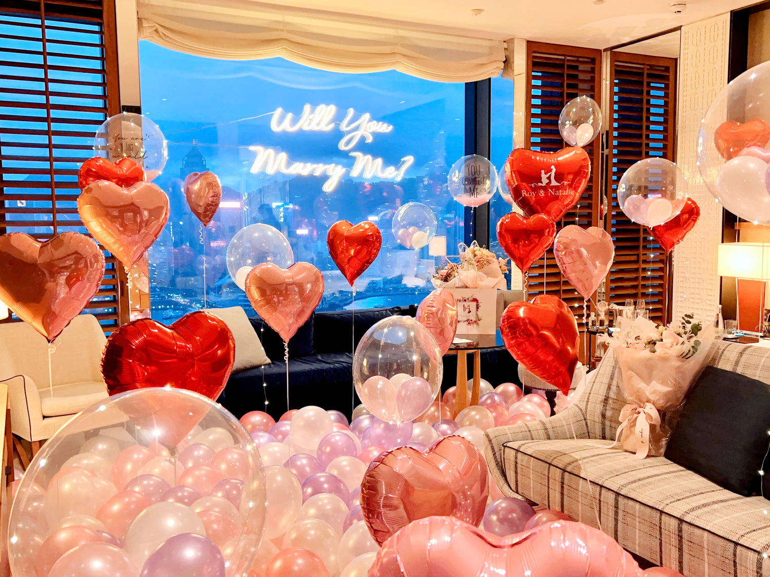 驚喜求婚佈置｜氣球佈置｜BALLOON HK｜Rosewood Hotel