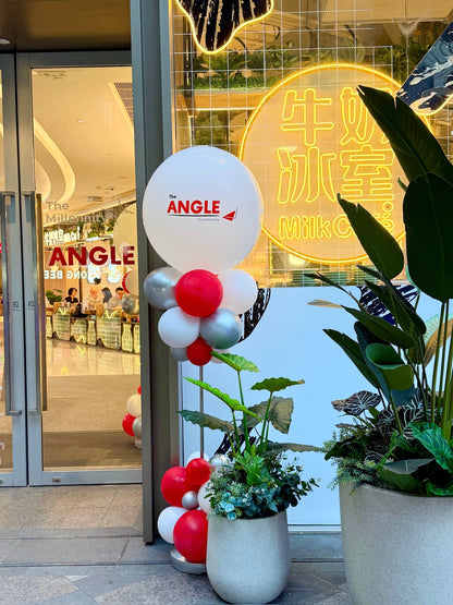 The Angle ｜BALLOON HK 氣球柱｜品牌宣傳氣球