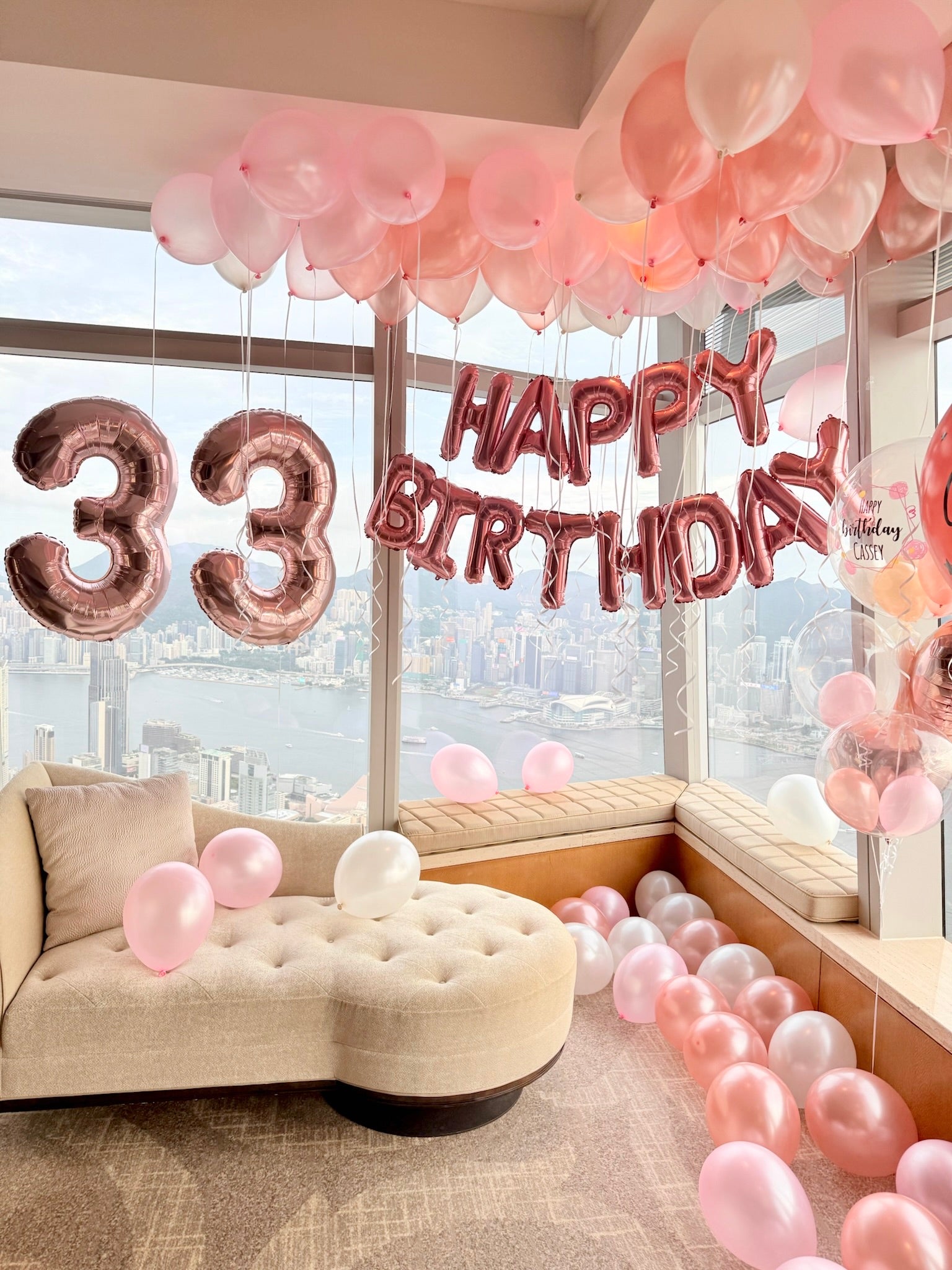 維港景生日派對氣球佈置｜The Ritz-Carlton HK