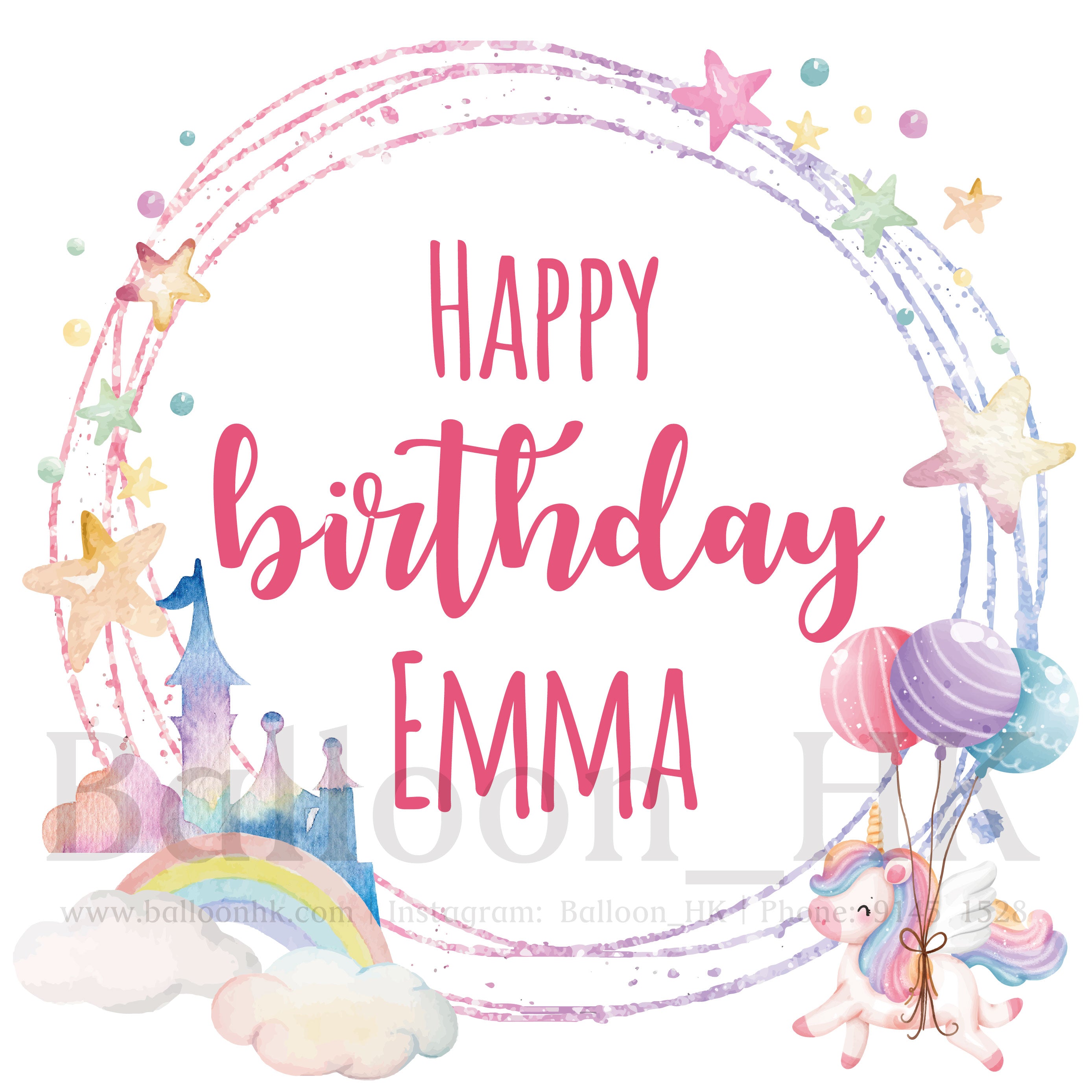 彩印 Template - 生日款