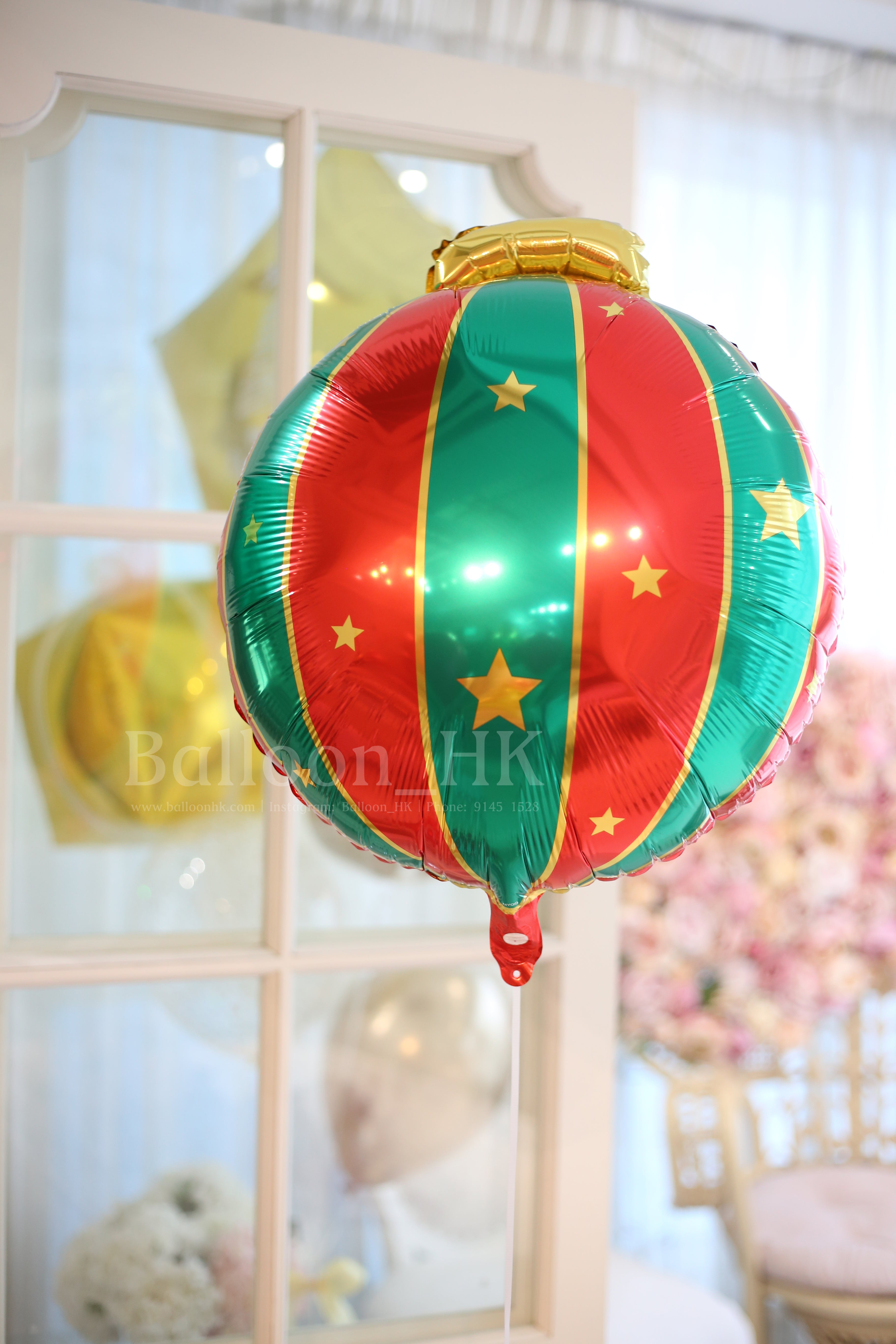 039-Green & Red Xmas Bauble