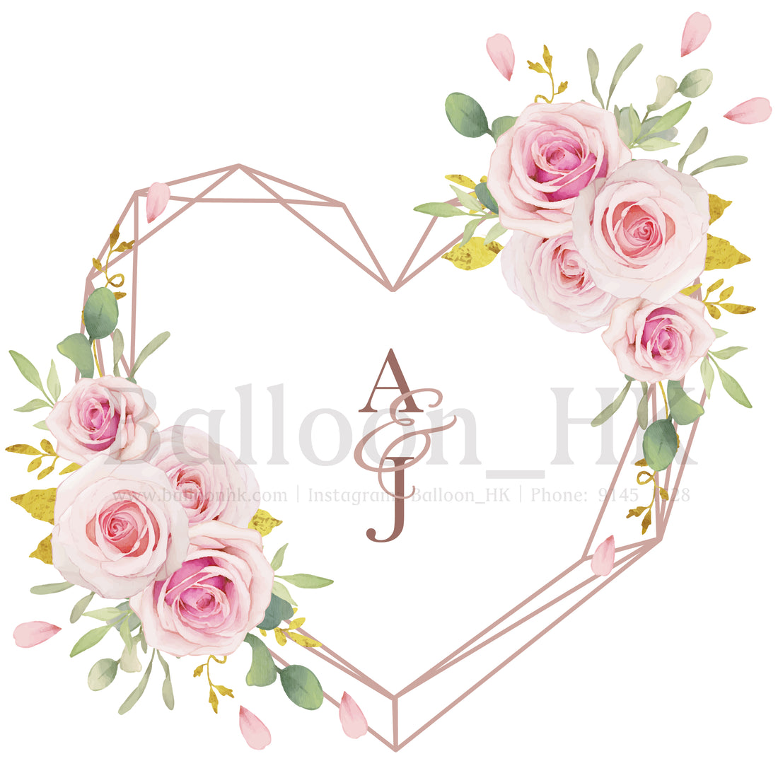 Heart Frame-Template1-A&amp;J