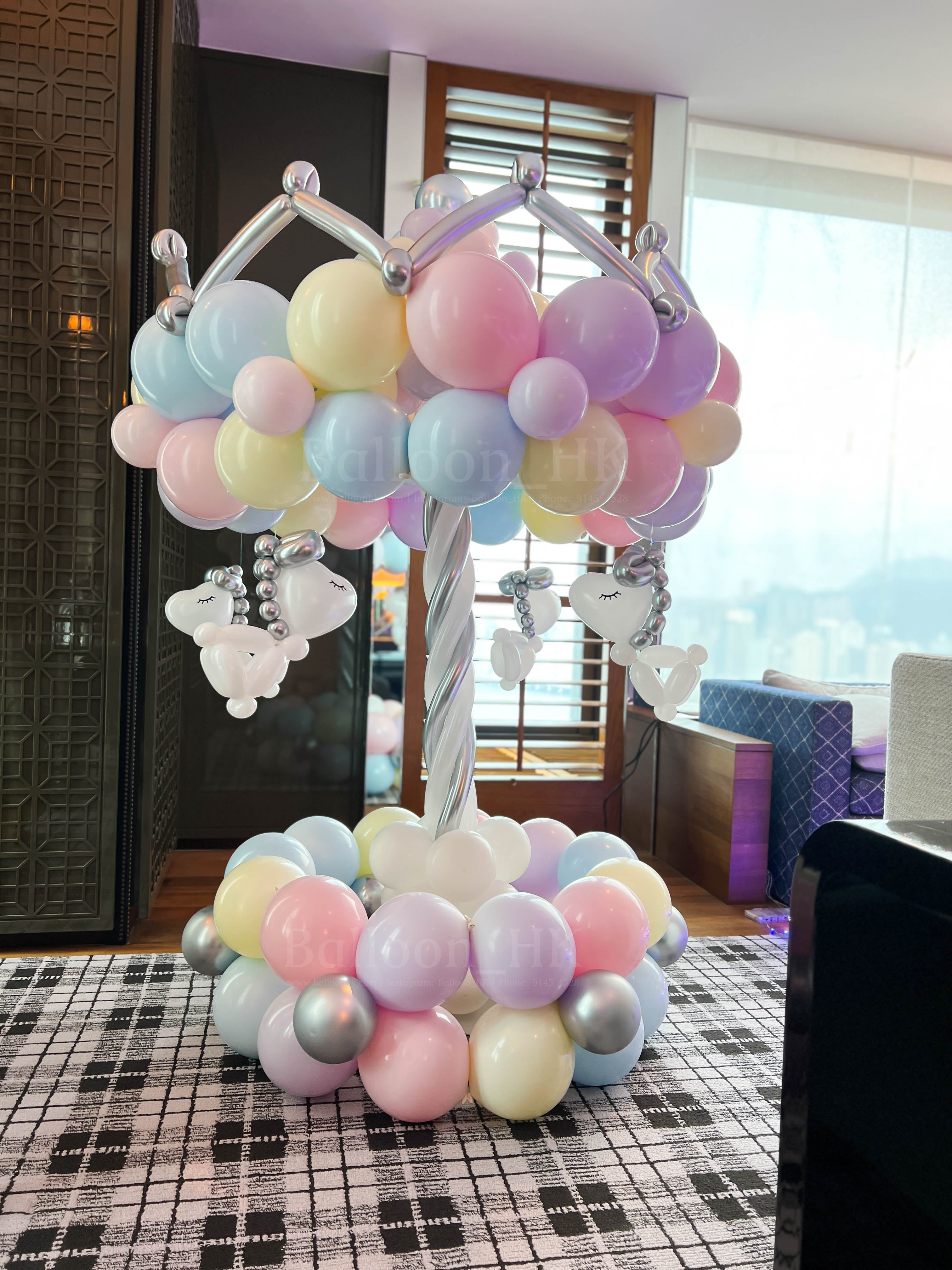 馬卡龍 - 旋轉木馬氣球 - Carousel Balloon (7日預訂)