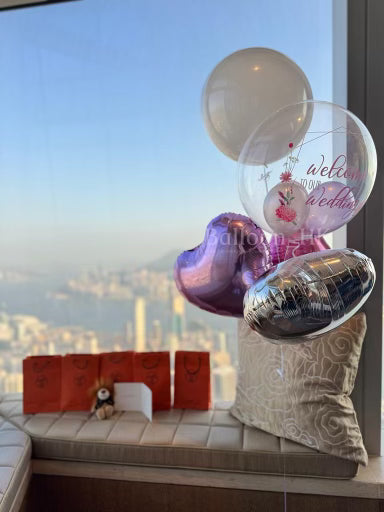 婚禮裝飾氣球｜婚禮message氣球｜婚禮佈置｜BALLOON HK 氣球專門店