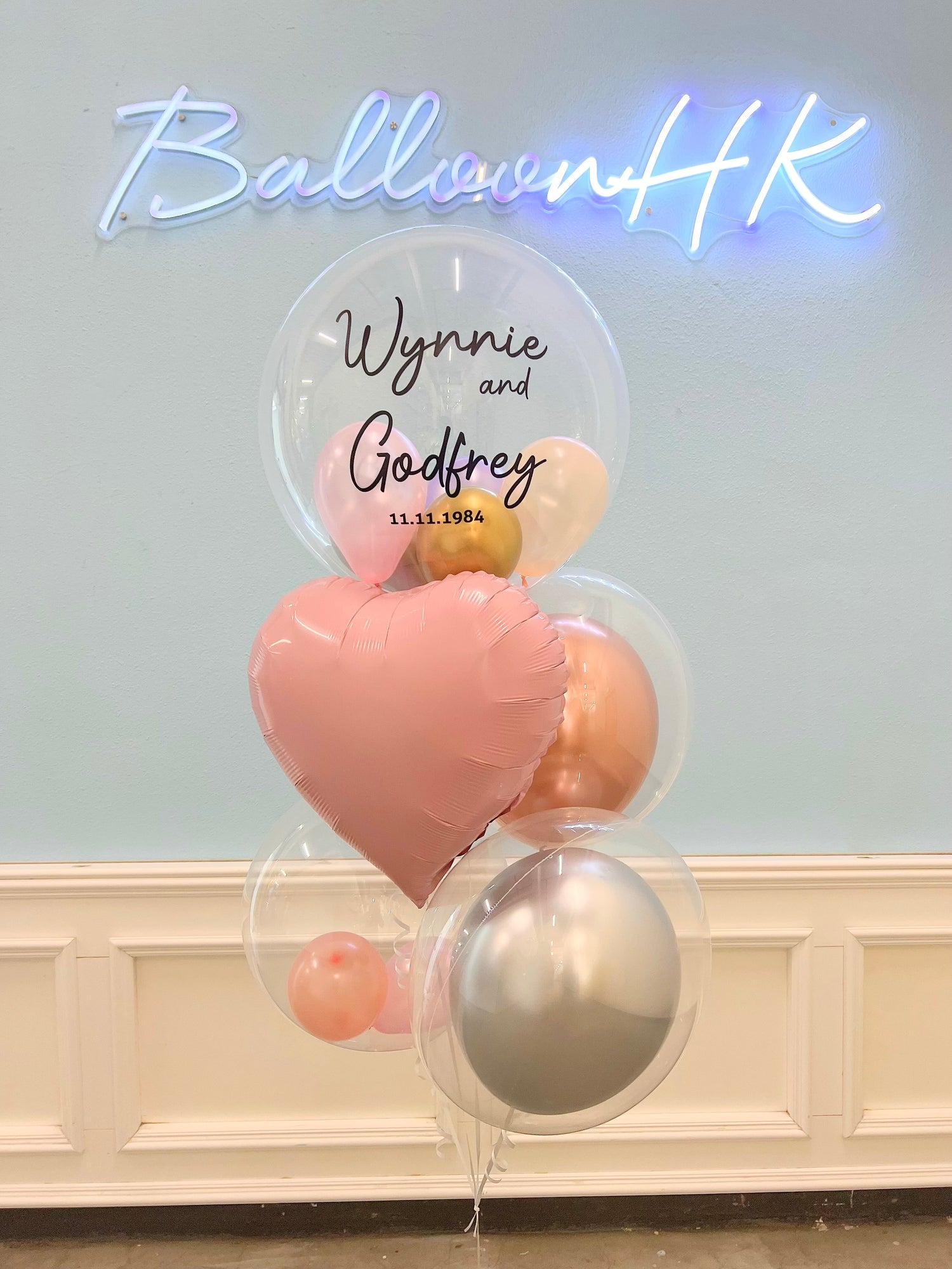 婚禮裝飾氣球｜結婚氣球｜婚禮佈置｜BALLOONHK 氣球專門店